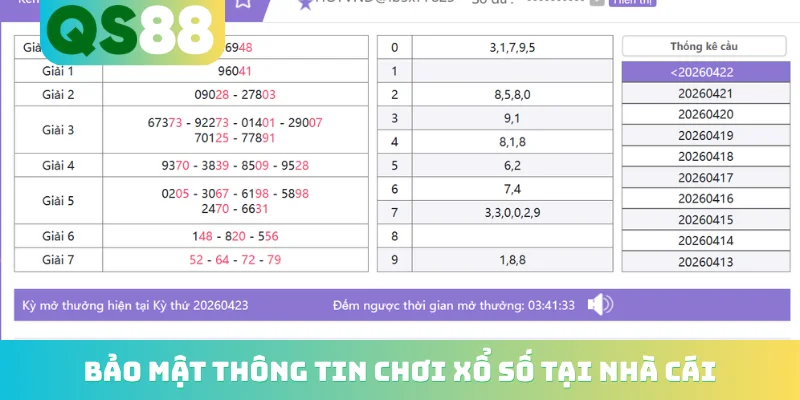 Bảo mật thông tin chơi xổ số tại nhà cái